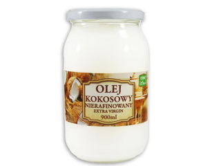 Coconut Oil Nerafinoval 900 ml Virgin Łódź