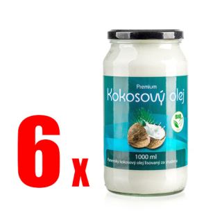 Definovaný kokosový olej Extra Virgin 6 x 1000