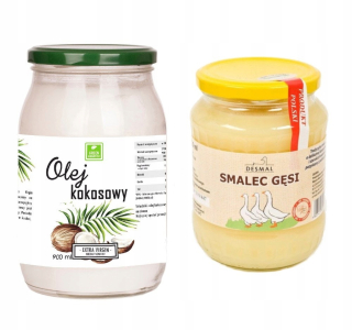 Coconut Oil Virgin 900ml and Lard Husi 720ml