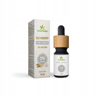 CBD - Konopný olej 1% konope Kráľ Cesnak Zázvor Premium