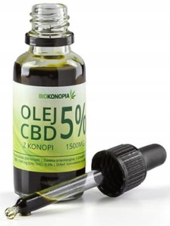 CBD - Konopný olej 5% CBD olej 30 ml bioconopy