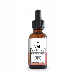 CBD - Konopný olej CBD 15 ml 5% 750 mg Raspberry chuť