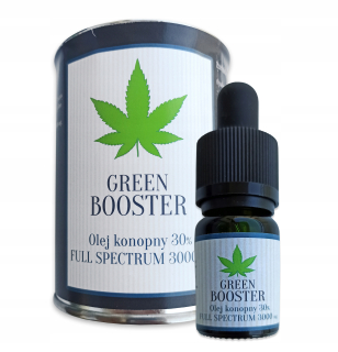 CBD - CBD konopného oleja 30% 3000 mg Green Booster 10 ml
