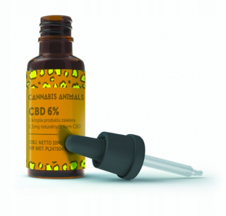 CBD - Konope CBD 6% pre zvieratá pre psa mačky 30ml