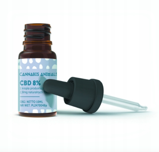 CBD - Konopný olej pre zviera CBD 8% pre psa mačky 10ml