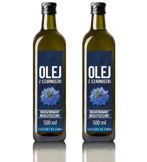 Čierny olej stlačený za studena 1L 2x500ml