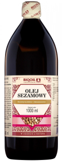 Sezamový olej 1000ml nevyhádaný studený blotovaný