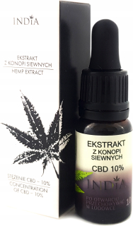 CBD - 10% extraktu semien 10 ml CBD olej