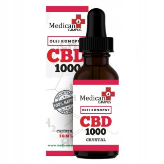 CBD - CBD OLEJ 10% - KRYSTÁL - MEDICÁNSKY KEMPUS