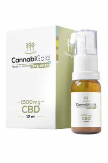 CBD - CBD olej 15% Cannabigold Terpény + 12 ml