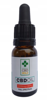 CBD - CBD olej 30% 3000 mg, CBDGold, 10ml
