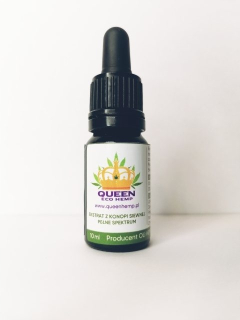 CBD - CBD olej 4% kráľovná Eco Hemp 10 ml. CERTF + ZADARMO