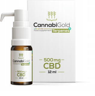 CBD - CBD olej cannabigold 500 mg 12 ml a zužujúci