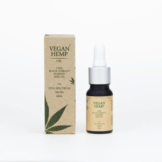 CBD - CBD olej vegánov 7% CBD konopný olej vege