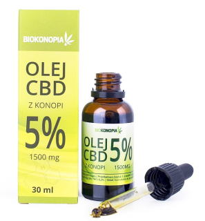 CBD - HEMP OIL 5% CBD 1500MG 30ML Poľský produkt