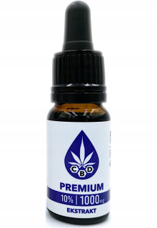 CBD - CBD konopný olej 10% Premium 1000mg | CERTIFIKÁT