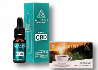 CBD - CBD svätyne éterický olej 2,5% | 250 mg 10 ml Altaio
