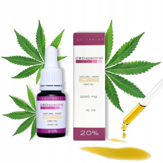 CBD - CBD konopný olej 20% 2000mg Plnospektrálne CERT