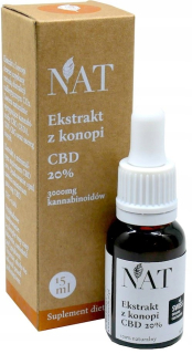 CBD - CBD svätyne silice 20% 3000 mg 15 ml CO2 extrakcie
