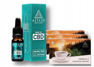 CBD - CBD konope olej 25% 2500 mg 10 ml Altaio