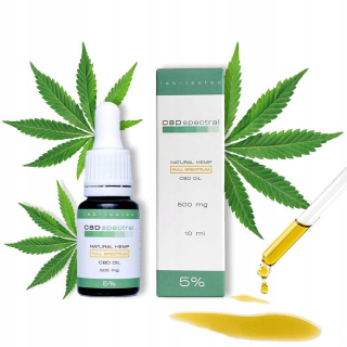 CBD - CBD konopný olej 5% 500 mg plnej spektrum CERT