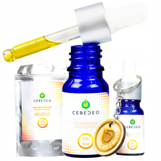 CBD - CBD 5% konopného oleja certifikované CEBEDEO olej