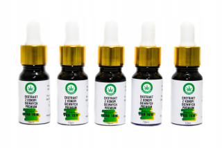 CBD - Konopný olej CBD Premium 15% CO2 canamed 5pcs
