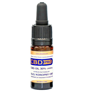 CBD - CBD profesionál 30% konopného oleja 3000mg certifikát