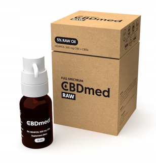CBD - CBD RAW5% CBDMED 10ml certifikované CBDMED