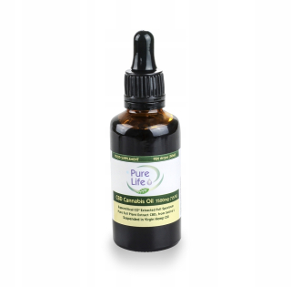 CBD - Konopný olej Pure Life 15% CBD 7500mg / 50 ml Výpredaj