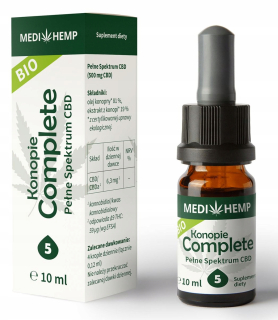 CBD - Medihemp 5% CBD + CBDA 10ml Kompletné CO2