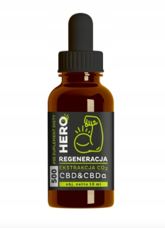CBD - Konopný olej 10 ml Olej CBDA regenerácie SPORT