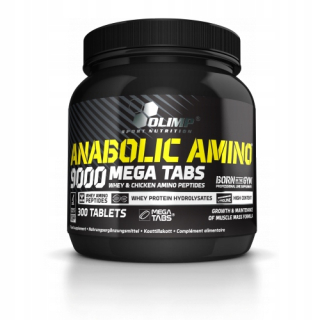 Aminokyseliny - OLIMP ANABOLIC AMINO 9000 300TAB BCAA PROTEÍN 675G