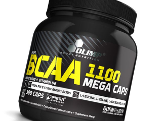 Aminokyseliny - OLIMP BCAA MEGA CAPS 300KAPS 1100MG Vysoká výška Promotion