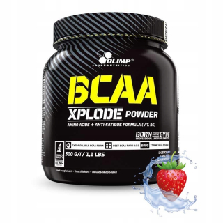 Aminokyseliny - OLIMP BCAA Xplode 500g Jahodové aminokyseliny