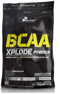 Aminokyseliny - OLIMP BCAA XPLODE POWNER 1000G 1KG P-ń COLA