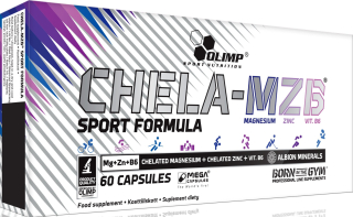 Testosterón - OLIMP CHELA MZB 60 CAP MAGNESIUM ZINC B6 MGZB ZMA MAG