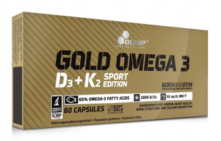 Olimp Gold Omega 3 D3 + K2 Sport 60KAP EPA DHA