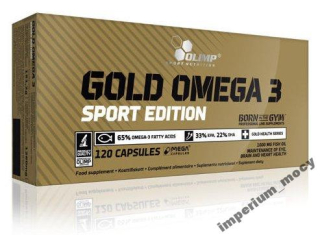 OLIMP GOLD OMEGA SPORT EDITION 120 mäkkých gélov