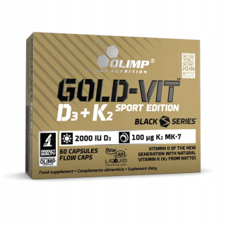 Olimp Gold-VIT D3 + K2 60KAPS 2000IU SPORTOVÉ EDÍCIE