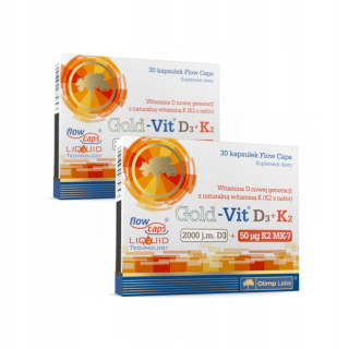 Olimp Gold Vit D3 + K2 60Kaps Vitamíny Zdravými kosťami
