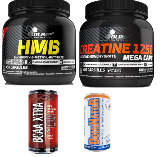 HMB - OLIMP HMB 450K + CHATINE 400KAP BCAA 250 ZADARMO