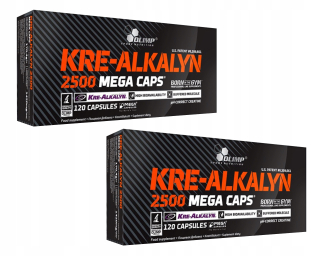 Kreatín - OLIMP KRE-ALKALYN 2 500 240 viečok VYROVNANÝ KREATÍN