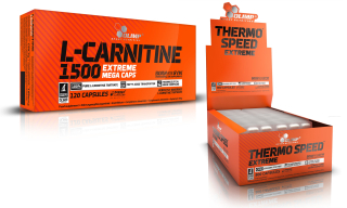 Spaľovač tuku - Olimp L-Carnitín 1500 60K + THEROSPEED 60 + GRATI