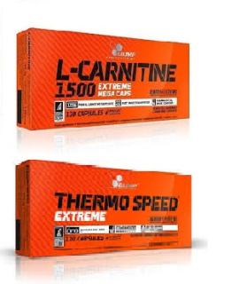 Spaľovač tuku - OLIMP L-KARNITINA 1500MG + THERMO SPEED MEGA SET