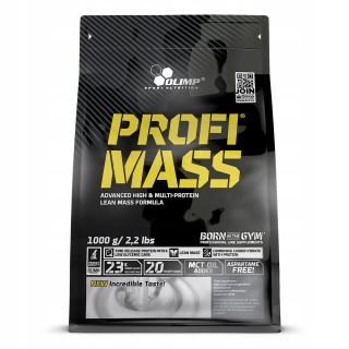 Gainer - OLIMP PROFI MASS 1000G Kondicionér Hromadná suchá hmotnosť