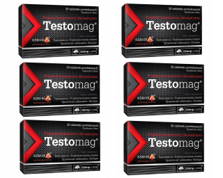 Testosterón - OLIMP TestomAg 180 Magnézium Testosterón Ashwagandha