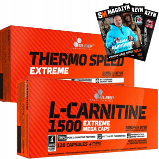 Spaľovač tuku - Olimp Thermo Rýchlosť 120 KAP + L-Carnitín 120 KAP