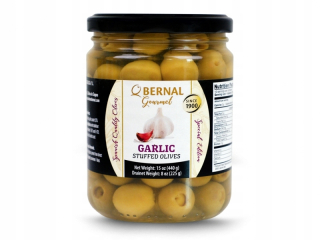Gourmet olivy s cesnakom 225G - Bernal