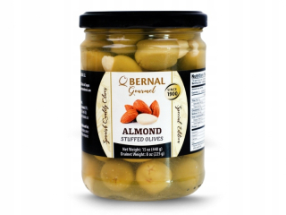 Gourmet olivy s mandľami 225g bernal